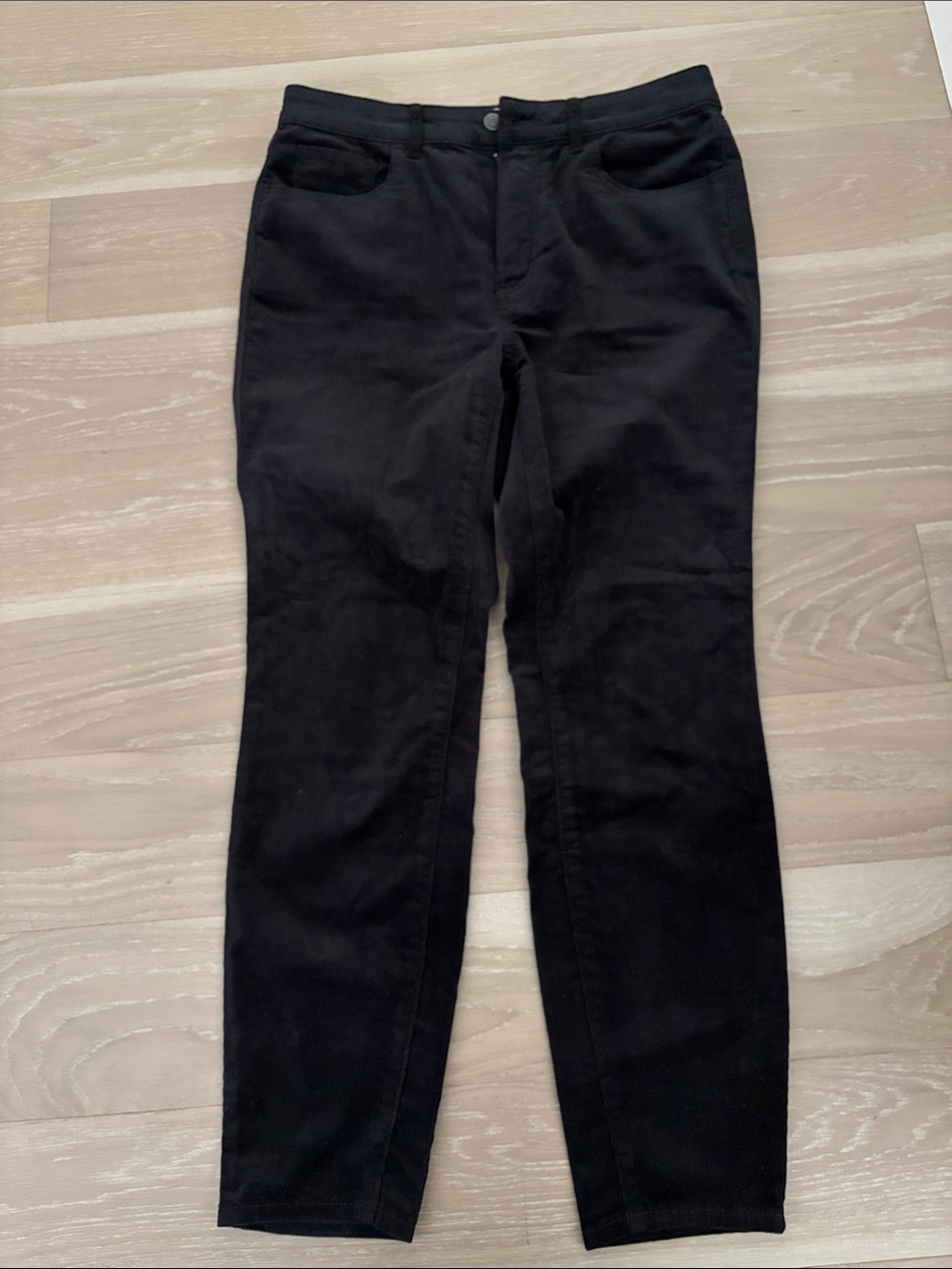 LOFT Black Skinny Corduroy Pants - Classic Five-Pocket Style